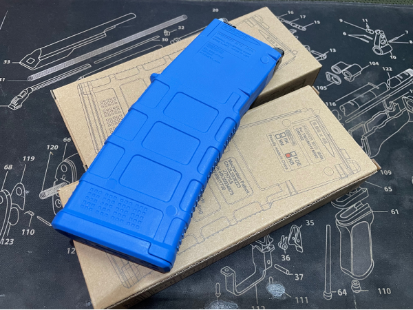 T Guns Modify EVO MWS 35Rds Gas Magazine for TM GM MWS （Blue )